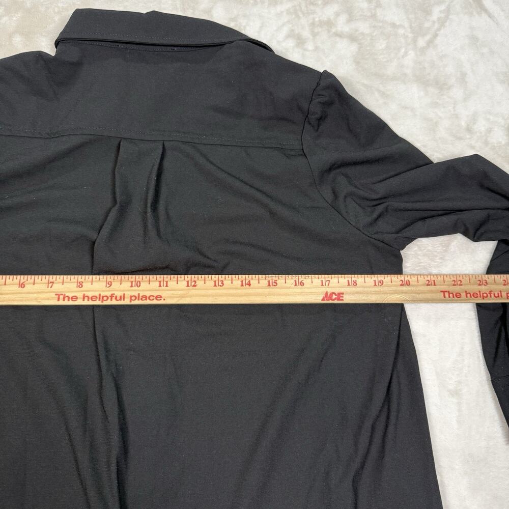 NWT Tuckernuck Pomander Place Callahan Dress Black Crepe Shirt Dress Size XS - Picture 10 of 10